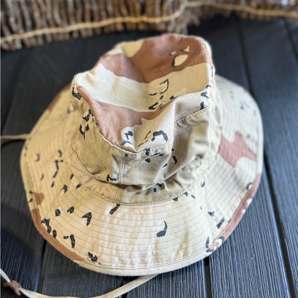 Vintage Army ChocoChip Camouflage Bucket Hat